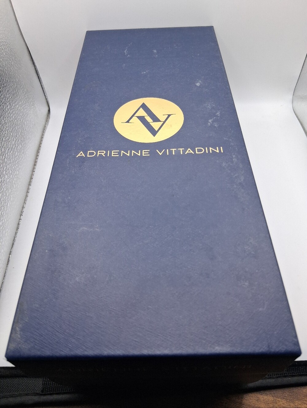 Brand new in box (NIB)! Beautiful Adrienne Vittadini navy blue velvet loafers - Picture 8 of 9